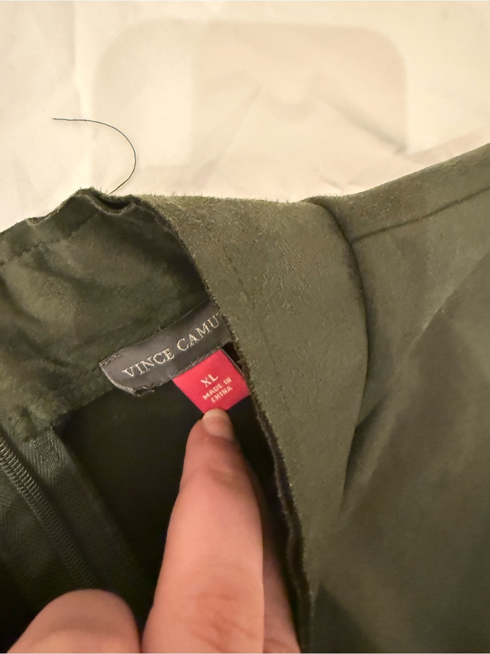 Vince Camuto 2-Piece Set Olive Green Sleeveless Top & Pants Soft Luxe Outfit. - Picture 9 of 13